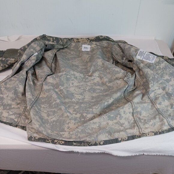 Army Combat Coat Uniform Camo Men's XL Team Soldier Certified Gear 5 Pockets Zip - Picture 6 of 14